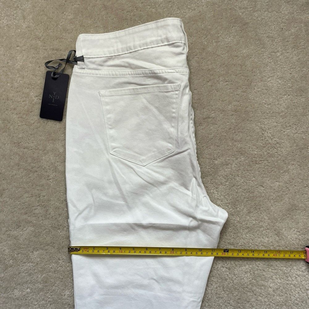 NYDJ Original Slimming Fit Pants Optic White Ankle Sz 16 Lift+tuck Tech NWT - Picture 8 of 13